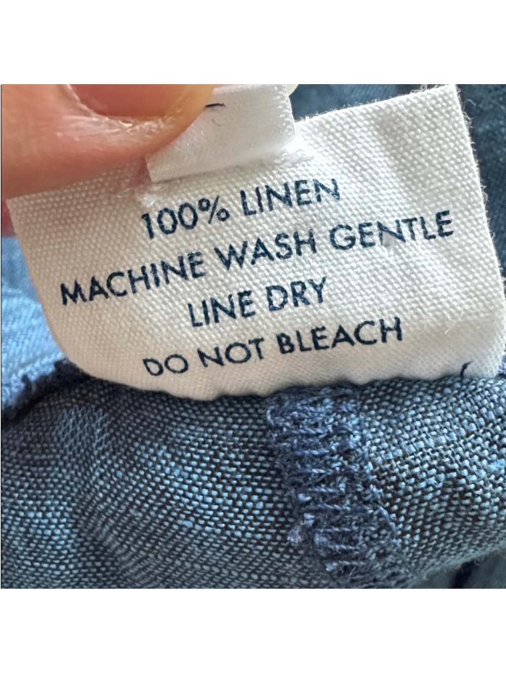Nalu Nantucket 100% Linen Drawstring Pants in Blue | Size M - Picture 5 of 5
